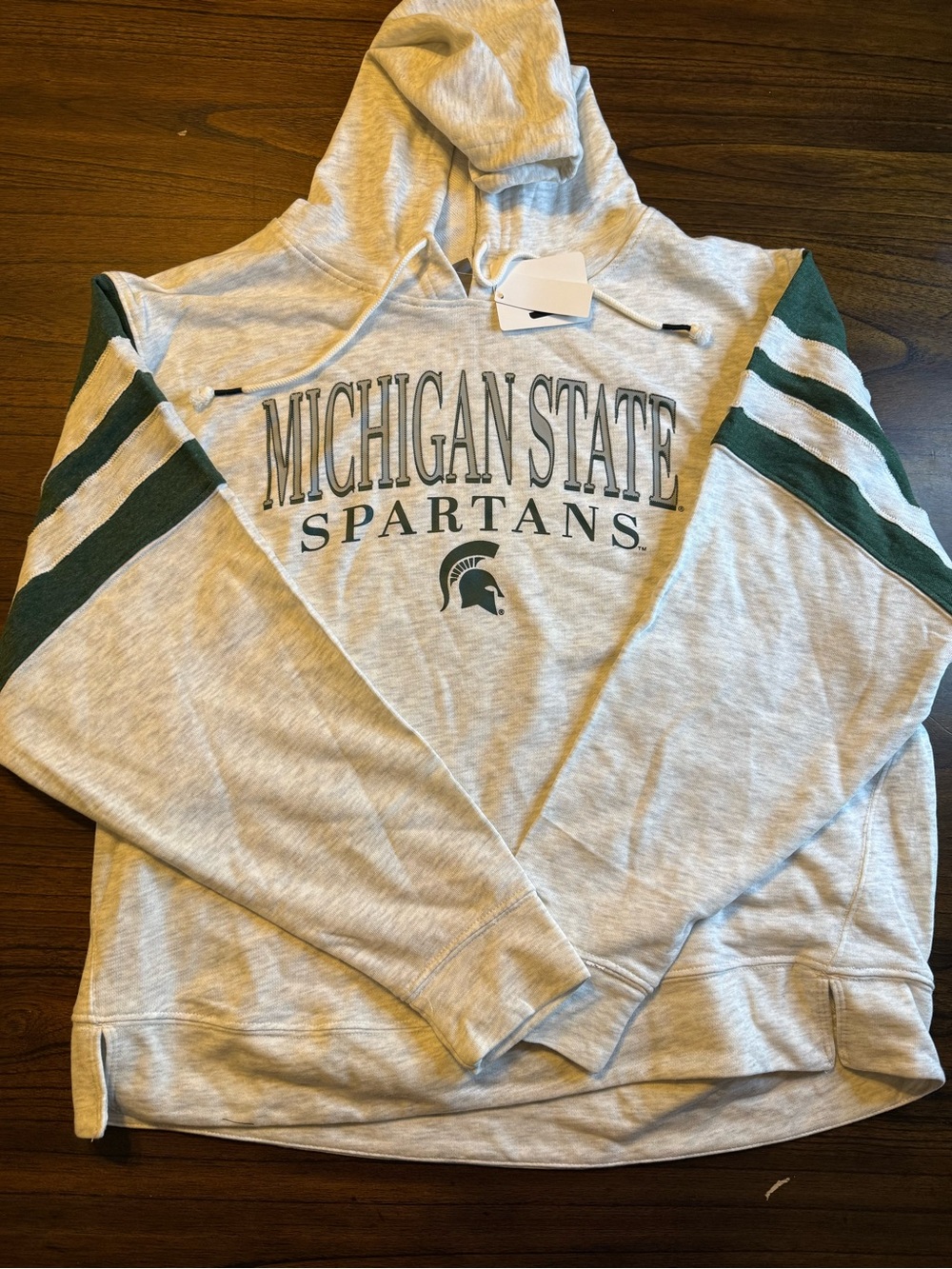 Michigan State Spartans Gray & Green Hoodie